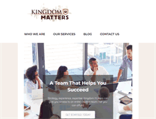 Tablet Screenshot of kingdom-matters.com